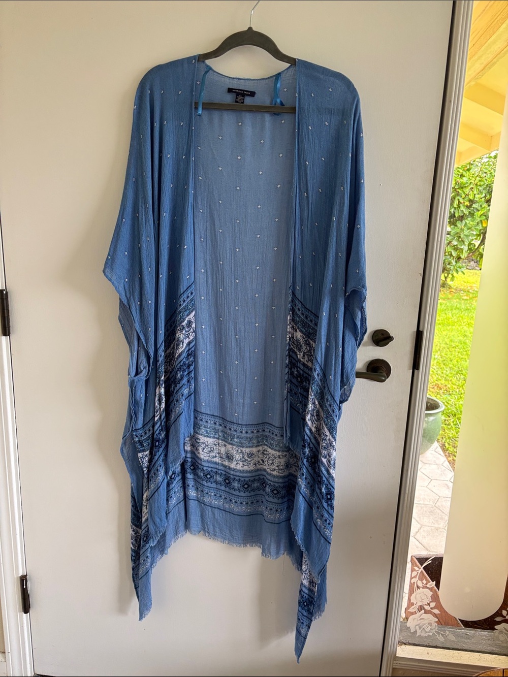 American Eagle open front kimono one size boho western summer
